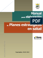 Manual para La Elaboración de Planes Estratégicos en Salud PDF