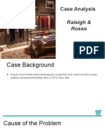 Case Analysis: Raleigh & Rosse