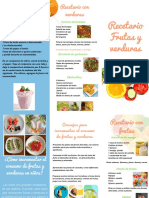 Plegable Frutas y Verduras Sin Logos