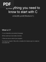Everything you need to know to start with C