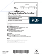Information and Communication Technology: Paper 1: Written Paper