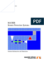 Maurer Seismic Protection Systems: Technical Information and Dimensions