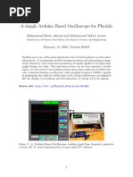 A Simple Arduino Based Oscilloscope For Physlab: Muhammad Shiraz Ahmad and Muhammad Sabieh Anwar