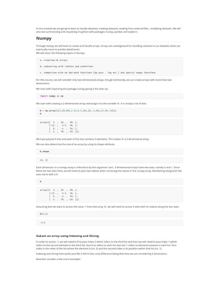 Discussion - Data Preparation | PDF | Array Data Structure | Array Data ...