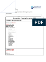 Presentation Planning Document-PPD