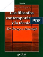 J M Esquirol Los Filc3b3sofos y La Tc3a9cnica de Ortega A Sloterdijk PDF