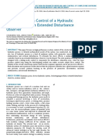 Nonlinear Motion Control of A Hydraulic Press Based On An Extended Disturbance Observer