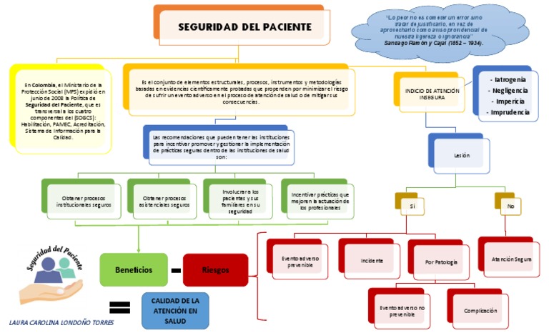 Mapa Conceptual Seguridad Del Paciente | PDF | Seguridad del paciente ...