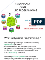 0-1 Knapsack Using Dynamic Programming: Made By