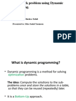 Dynamic Programming 0/1 Knapsack