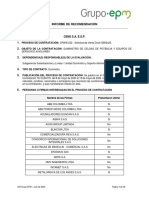 Informe de Recomendación A Oferentes CRW81232