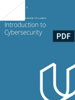 Introduction To Cybersecurity: Nanodegree Program Syllabus