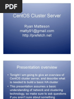 Centos Cluster Server: Ryan Matteson