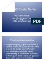 Centos Cluster Server: Ryan Matteson