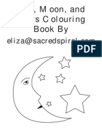 Sun, Moon, and Stars Colouring Book by
