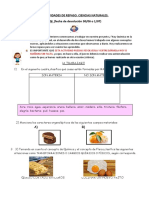 Actividades de Repaso Ciencias Naturales y Matemática