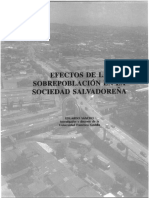 Efectos de La Sobrepoblación en La Sociedad Salvadoreña PDF