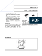 HCF4071B: Quad 2 Input or Gate