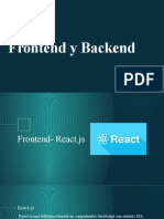 Frontend y Backend