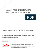 Proporcionalidad numérica y porcentajes