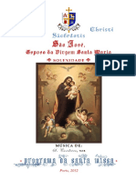 Programa Da Missa de S Jose