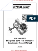 310-2400/2600 Integrated Zero-Turn Transaxle Service and Repair Manual