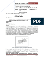 Informe de Preparatorio 7 Radiantes G4 2020