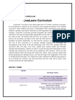 Crealearn Curriculum: Cordero, Maricris A. Ctp-Eced112 Subject: Proposed Curriculum