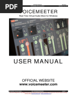 Voicemeeter: User Manual