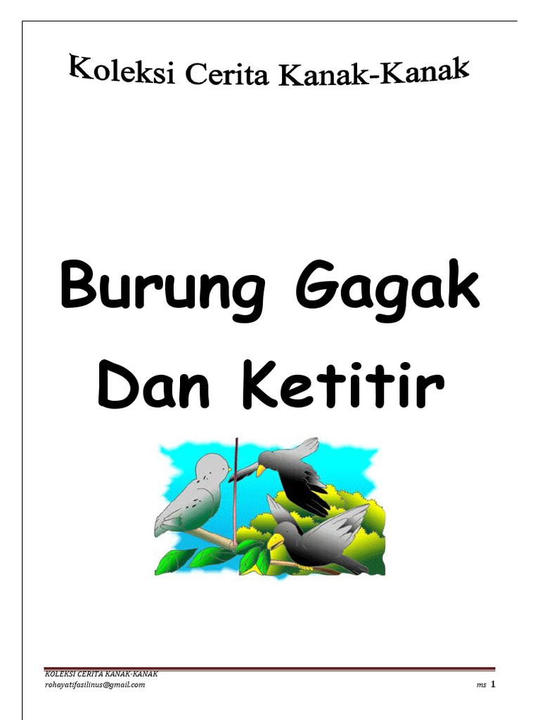 Burung Gagak Dan Ketitir Koleksi Cerita Kanak Kanak Burung Gagak Dan Ketitir Koleksi Cerita Kanak Kanak