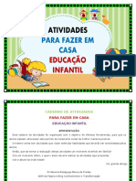 Atividades para Fazer em Casa Educação Infantil PDF