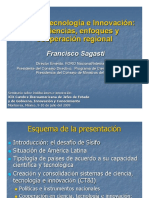 Sagasti-Presentacion - CTS - Enfoques Cooperacion Regional PDF