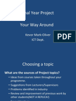 Final Year Project Your Way Around: Kevor Mark-Oliver ICT Dept