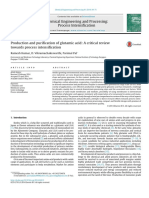 Production and Purification of Glutamic Acid A Critical Reviewtowards Process Intensification PDF
