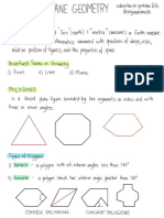 Plane Geometry Notes PDF