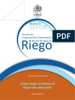 S112 Cartilla Como Elegir El Sistema de Riego Adecuado PDF