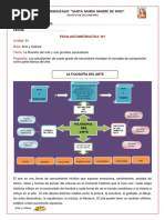 5° Grado - Ficha #1 Arte y Cultura