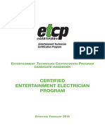 Certified Entertainment Electrician Program: E T C P
