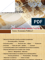 Economía Política I - Tema I (Introducció) 2020 I