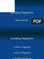 Avoiding Plagiarism