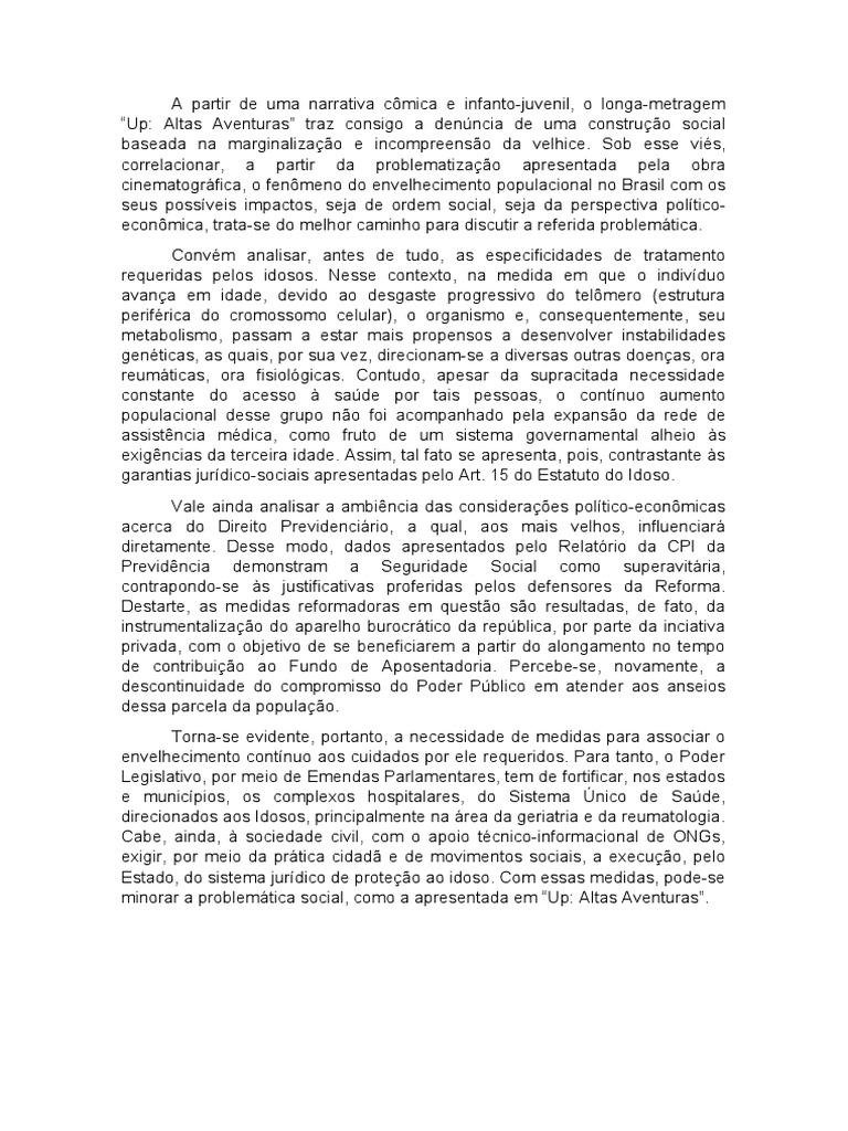 Os Impactos Do Envelhecimento Da População Brasileira | PDF | Terceira ...