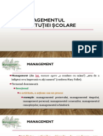 XVI - Managementul Institutiei