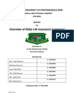 Overview of Delta Life Insurance Company: Bangladesh University of Professionals (Bup)