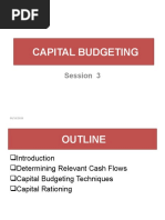 Capital Budgeting: Session 3