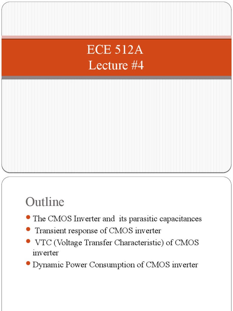 CMOS Inverter Analysis and Power Dynamics | PDF | Science & Mathematics ...