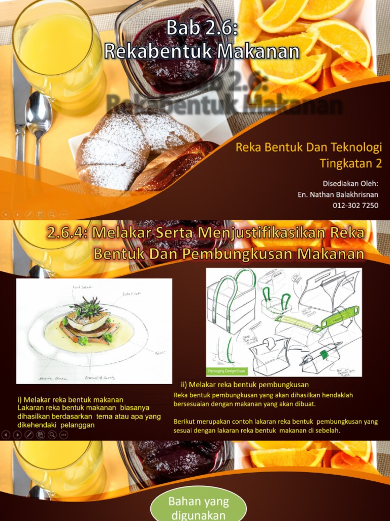 Reka Bentuk Makanan Lakaran Makanan Pdf