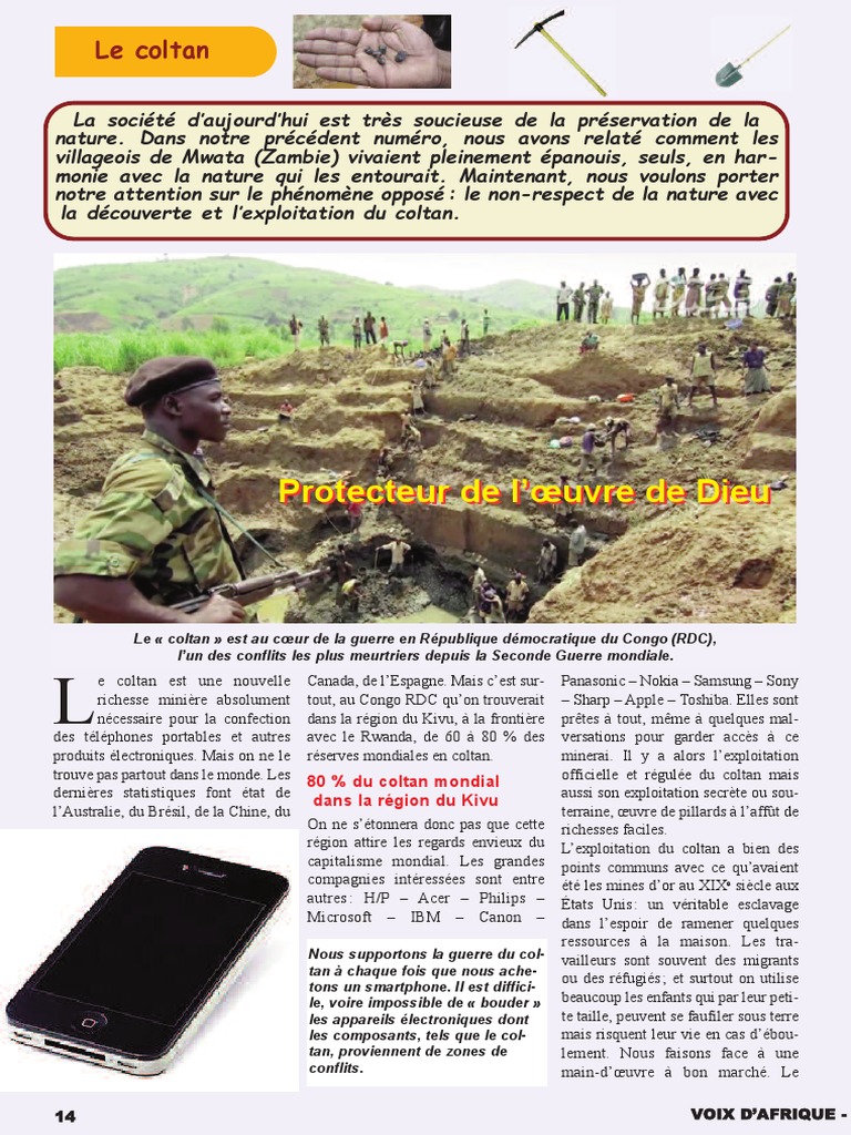 Impact du coltan sur l'écologie et l'humain | PDF | Informatique et ...