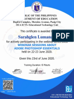 Adobe Photoshop Upskills Certificate PDF