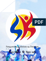 Stay Home Stay Safe: Sangguniang Kabataan NG Barangay Sabang