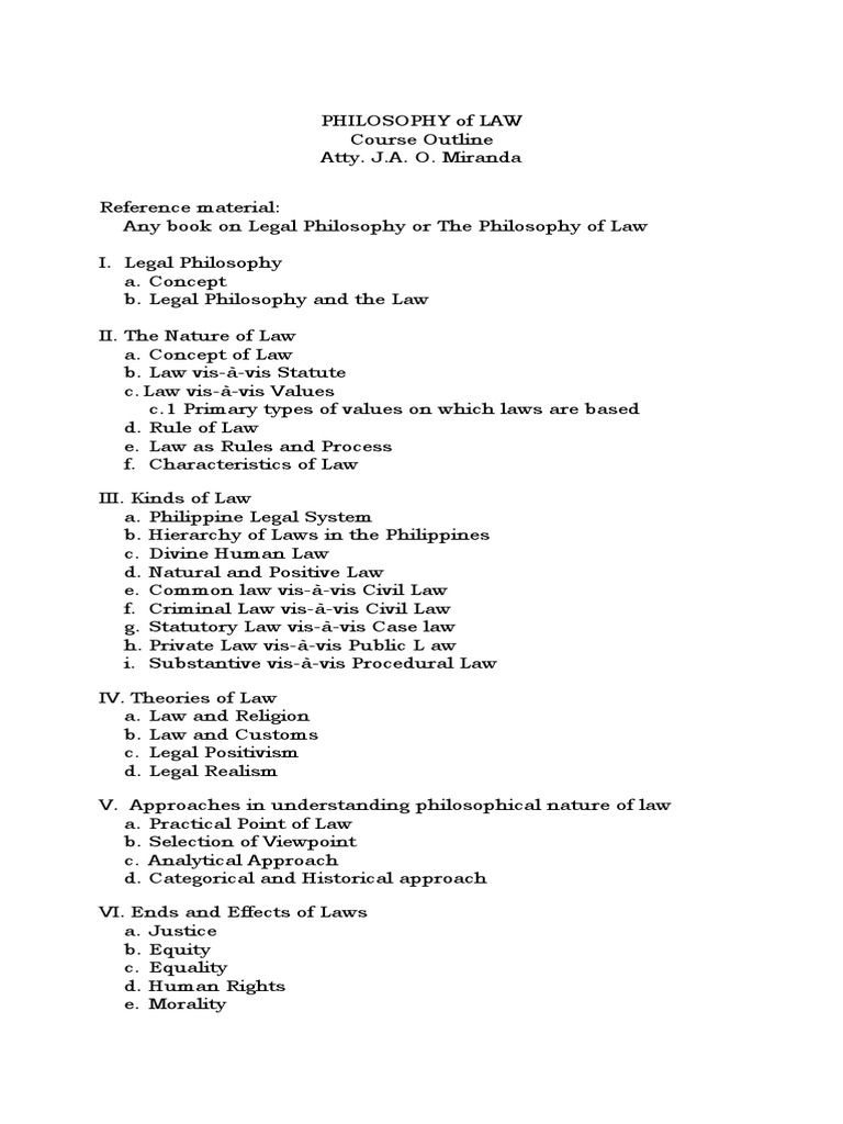 44+ Legal Rule Outline Pictures